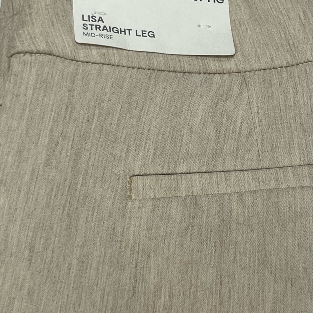 NWT Liz Claiborne Beige Straight Leg Pants - Picture 9 of 9
